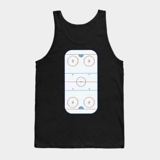 Hockey rink diagram Tank Top